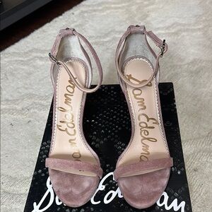 Sam Edelman Women's Pink Suede Sandals